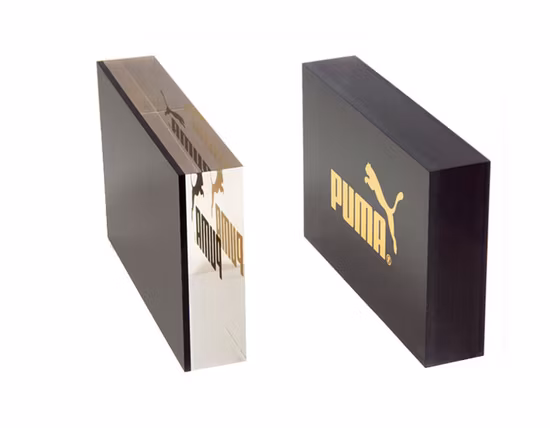Acrylic Block Display Rectangle Acrylic Print Block Sign Stand